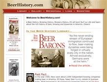 Tablet Screenshot of beerhistory.com